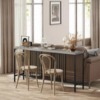 70.9 Inch Sofa Console Table with Open Storage Shelf, Industrial Narrow Extra Long Sofa Tables Entry Table Behind Couch Table