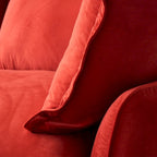 Modular Sectional Sofa Couch, Velvet 3 or 4 Seater Sofa, Minimalist Style Comfy Sofa Couch for Living Room Apartment