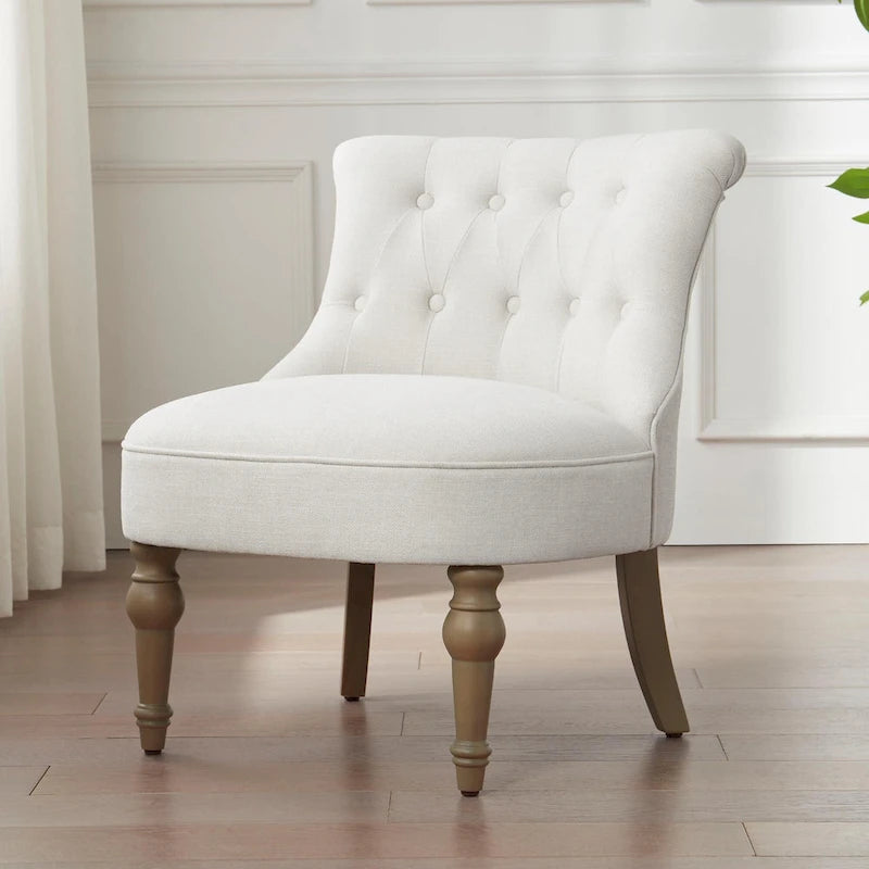 Living Room Armless Accent Comfy Chair