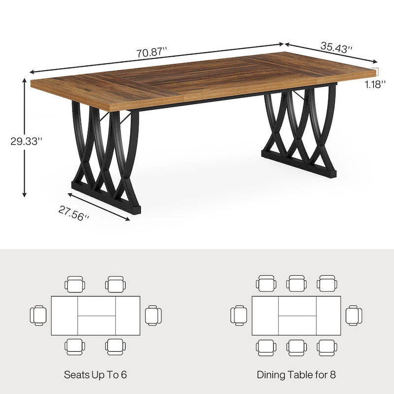 71 Wood Metal Home Office Executive Computer Desk Writing Table