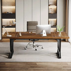 71 Wood Metal Home Office Executive Computer Desk Writing Table