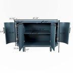 Modern 47.2-Inch Decorative Storage Cabinet with Adjustable Shelves