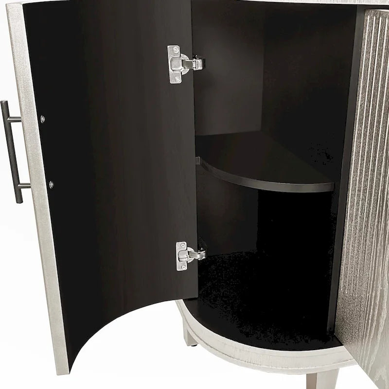 Modern 47.2-Inch Decorative Storage Cabinet with Adjustable Shelves