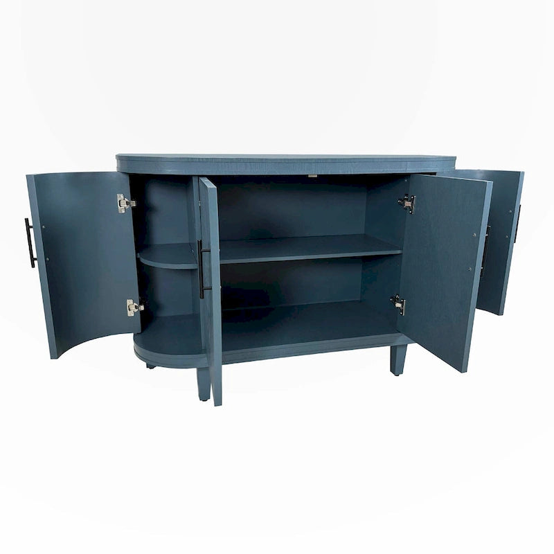 Modern 47.2-Inch Decorative Storage Cabinet with Adjustable Shelves