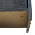 Rattan Doors and Metal Handles Sideboard with Large Storage Space
