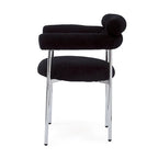 Naci Modern Fabric Arm Dining Chairs with Metal legs by Christopher Knight Home