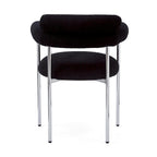 Naci Modern Fabric Arm Dining Chairs with Metal legs by Christopher Knight Home