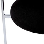 Naci Modern Fabric Arm Dining Chairs with Metal legs by Christopher Knight Home