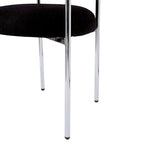Naci Modern Fabric Arm Dining Chairs with Metal legs by Christopher Knight Home
