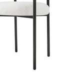 Naci Modern Fabric Arm Dining Chairs with Metal legs by Christopher Knight Home