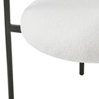 Naci Modern Fabric Arm Dining Chairs with Metal legs by Christopher Knight Home