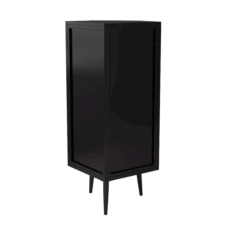 3-Tiers Coner Cabinet With Glass Door
