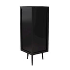 3-Tiers Coner Cabinet With Glass Door