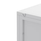 3-Tiers Coner Cabinet With Glass Door