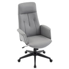 Leather Office Computer Chair Adjustable Height Swivel Desk Chair With Lumbar Support Inifini Collection