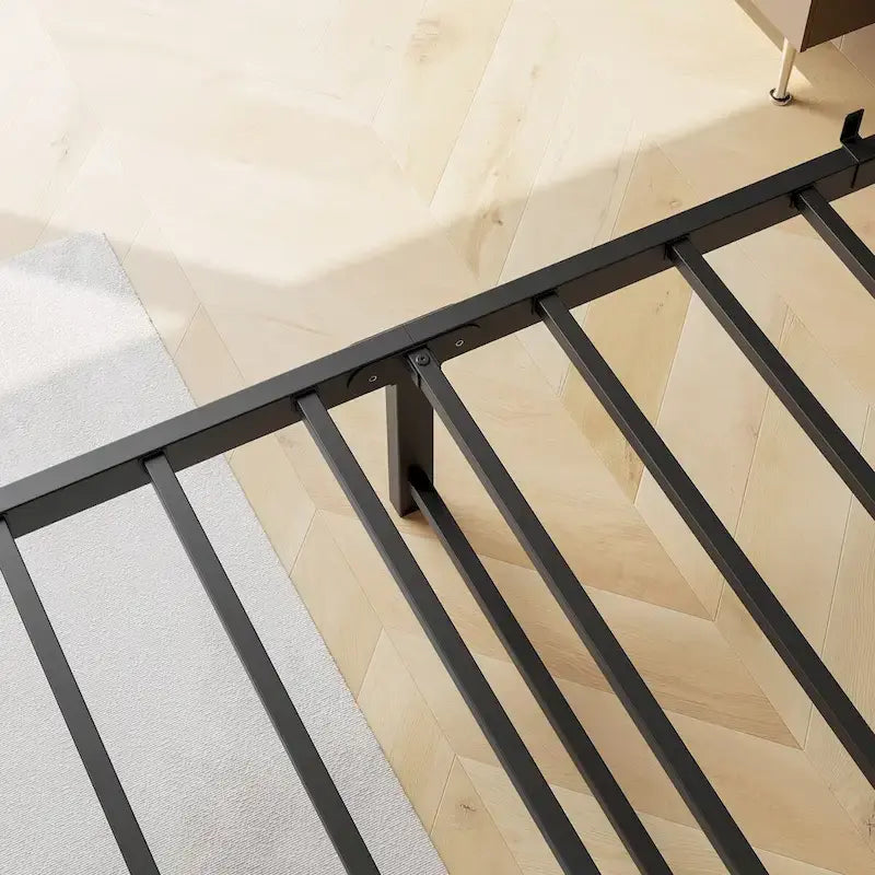 Queen Size Platform Bed Frame with Storage Headboard Charging Station and USB Ports Easy Assembly