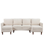 U-Shaped Cushion Modular Sofa for Living Rooms and Spacious Spaces