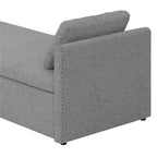 Modern Upholstered Chaise Lounger Daybed with Pillows Small Single Daybed