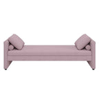 Modern Upholstered Chaise Lounger Daybed with Pillows Small Single Daybed