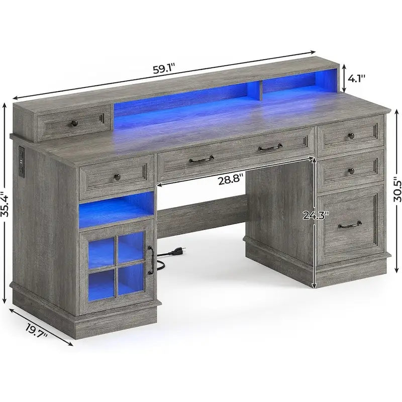 Executive Desk Drawers Home Office Desk Storage Cabinet