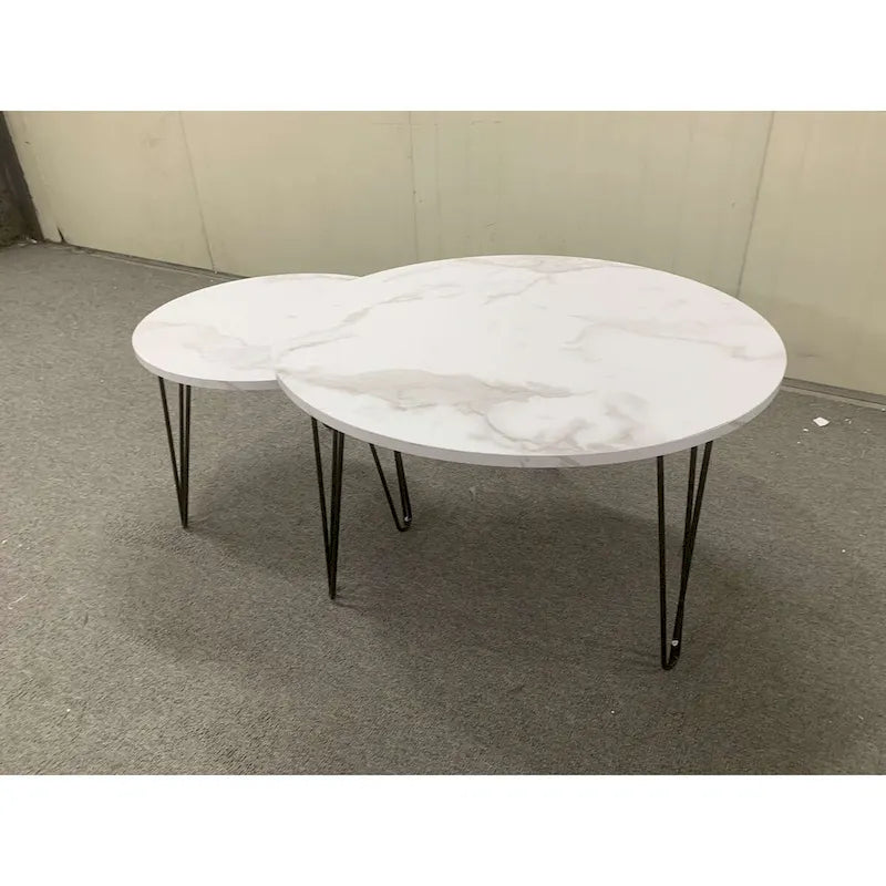 27.56 Round Nesting Coffee Table Set of 2