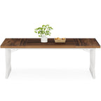 70.87-inch Wood Metal Rectangular Kitchen Dining Table for 6-8