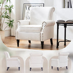 Classic Upholstered Accent Chair Set of 2