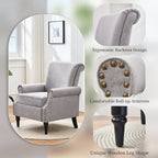 Classic Upholstered Accent Chair Set of 2