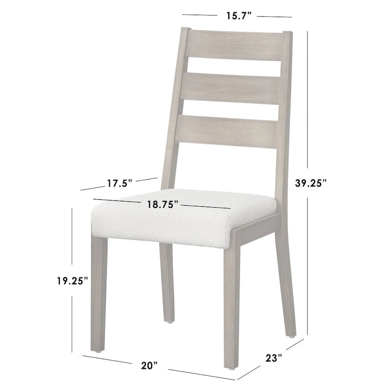 Lifestorey Palmer 5-Piece Dining Set with Storage