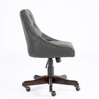 Medieval Retro Style Sheepskin Pattern Fabric Home Office Chair with Lift,Swivel and Recline Functions